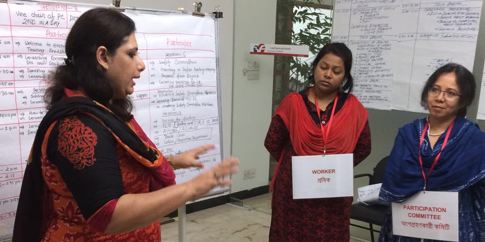 Training for workplace social dialogue